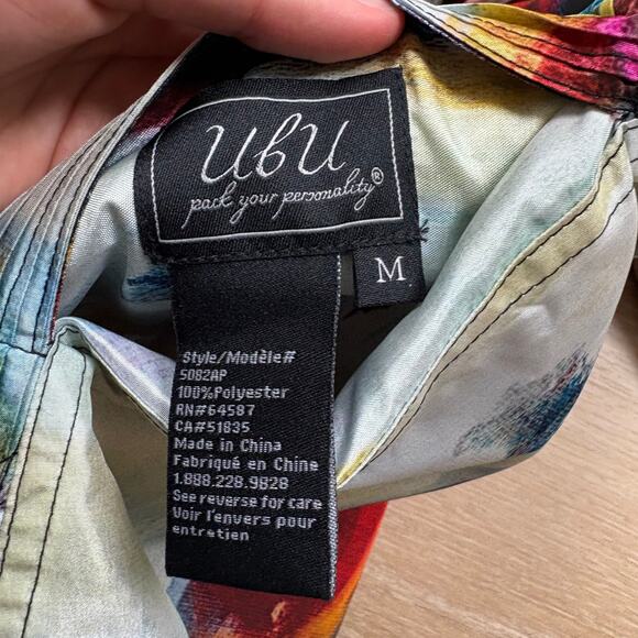 NWT UBU Classic Piped‎ Reversible Raincoat Women's M - Picture 8 of 9